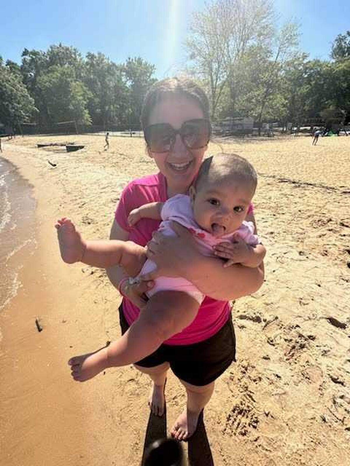 Samantha Mullin, mother of a 6-month-old baby who reportedly suffered fractured bones after being left with a babysitter in February, said she is grateful her daughter is recovering well.