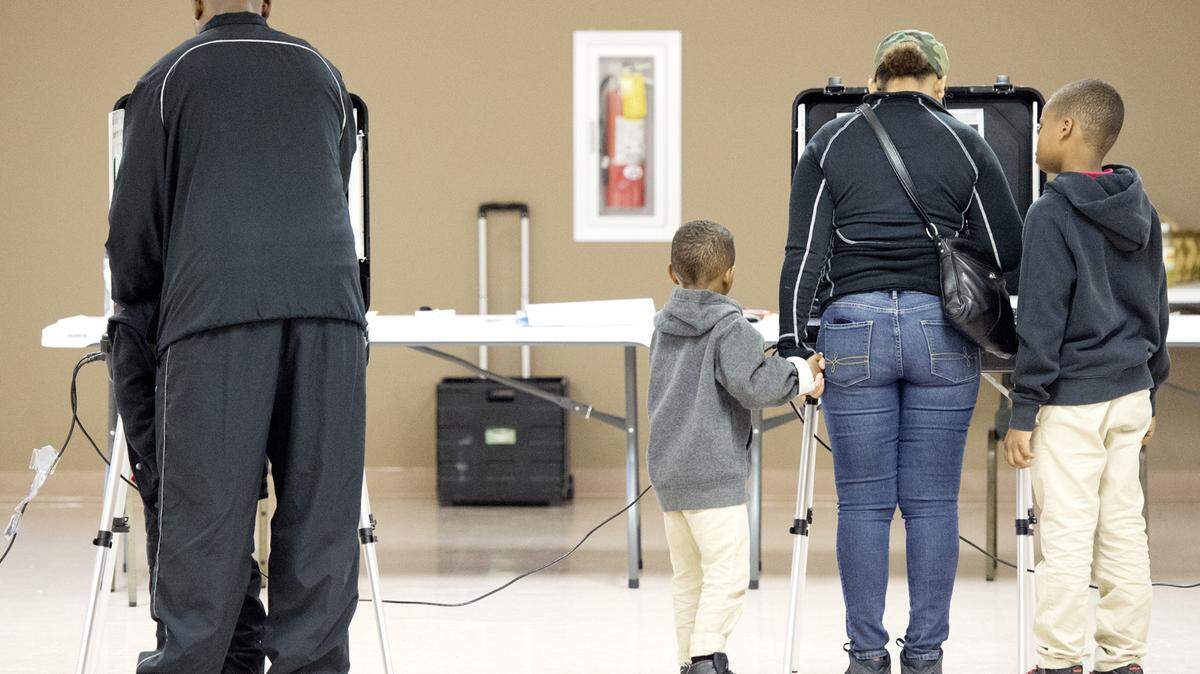 Voters cast their ballots in Byron in this file photo.