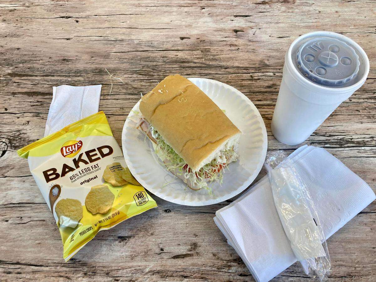 Tuesday’s special at Baldinos in downtown Macon: smoked turkey breast and provolone for $4.99. Add chips and a drink for $2.99.