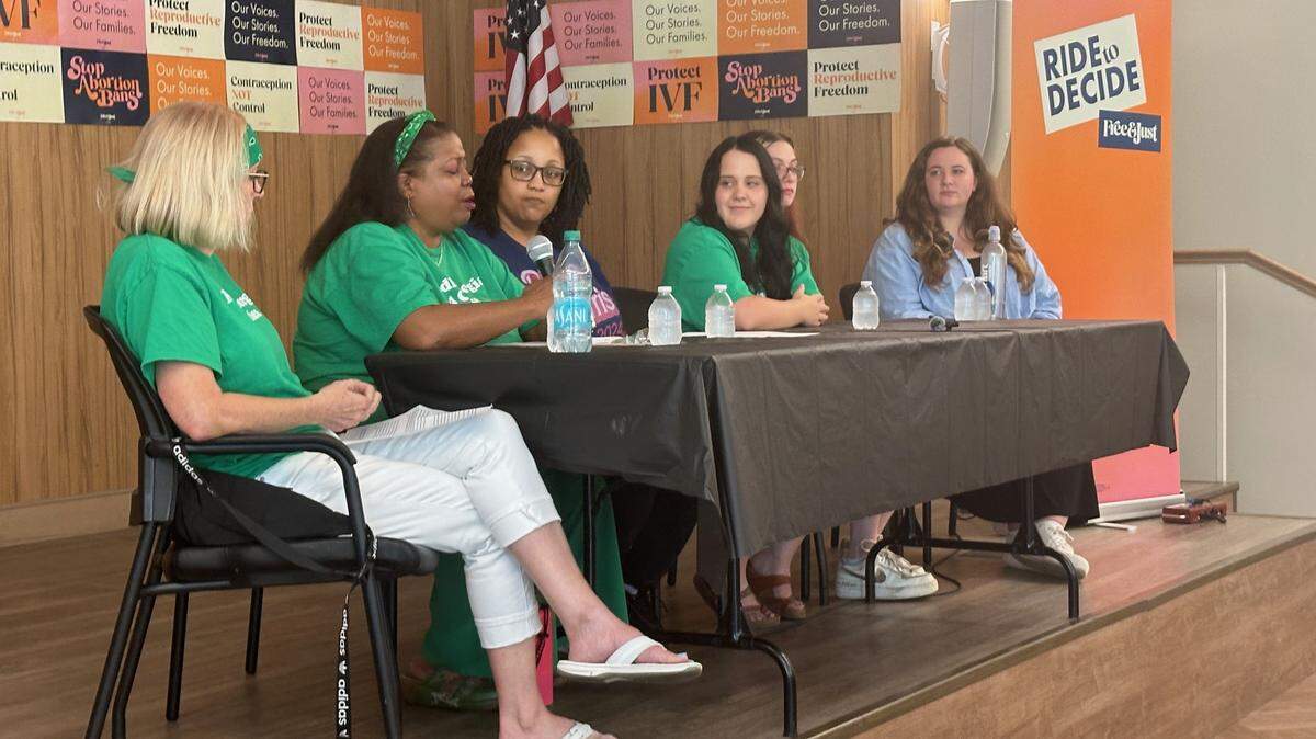 Abortion rights activists with Middle Georgia 4 Choice held a panel Friday to discuss abortion access in Georgia. Abortion rights are poised to be a major issue in this year’s presidential race.