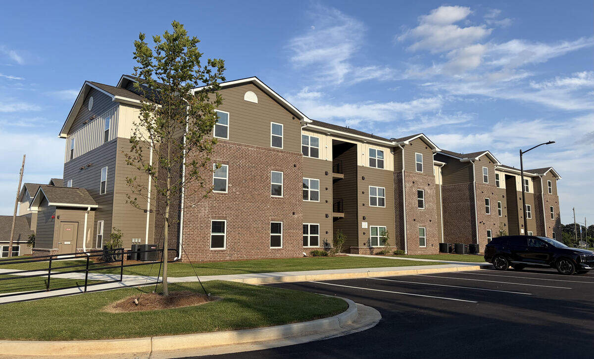 The new The Terraces at Oscar Thomie in Warner Robins includes four three-story apartment buildings.