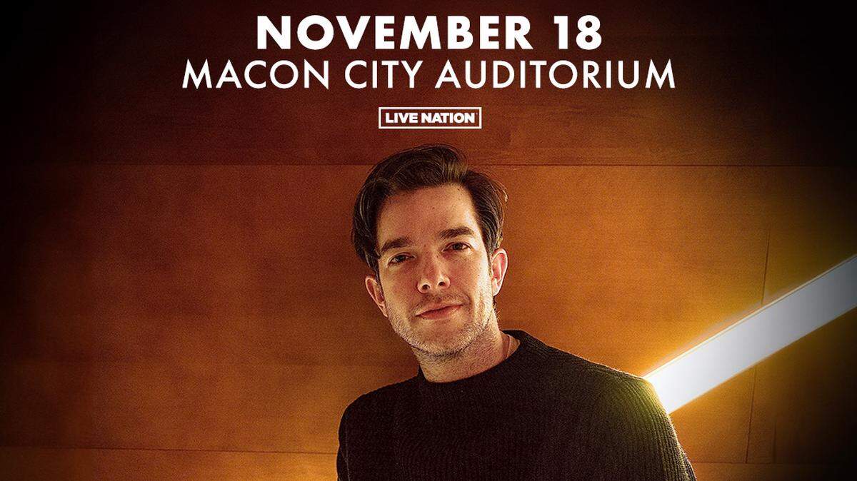 John Mulaney, known for his stand-up comedy specials and his time with Saturday Night Live, will perform at the Maocn City Auditorium Nov. 18.