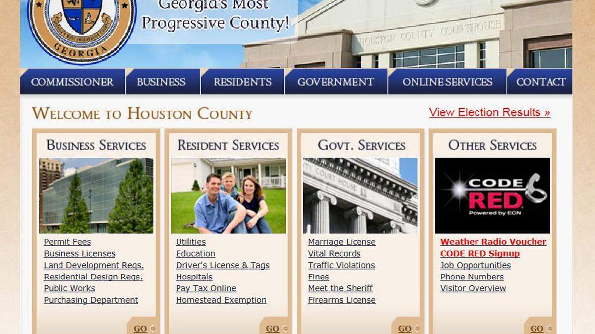 Houston County's website will be updated for the first time in 12 years.