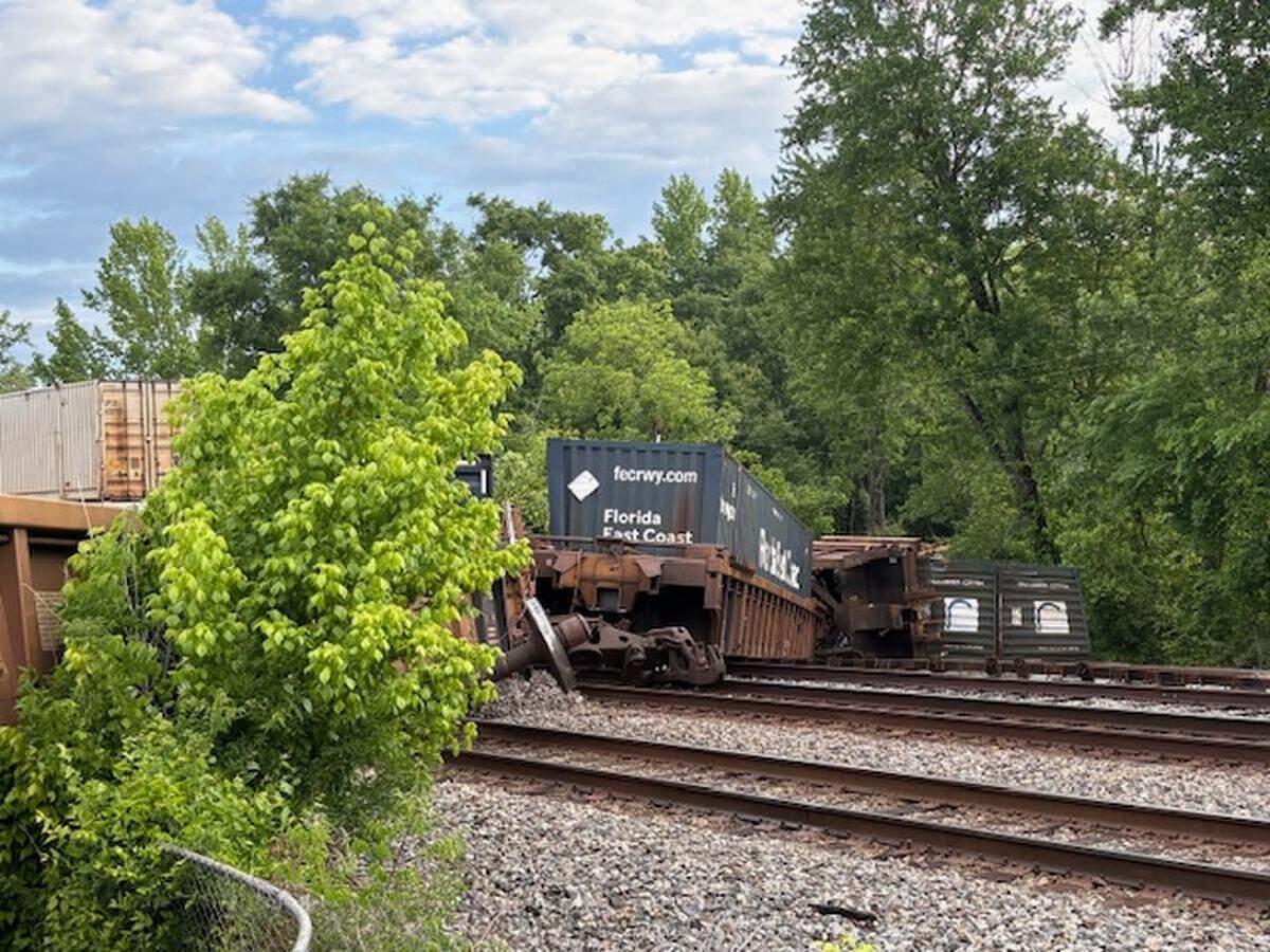 Monroe County deputies said a man driving a tractor-trailer struck a train May 5, 2026, near Juliette Road and McCrackin Street. The driver, Kheino Bennett was arrested for drug possession and other offenses.