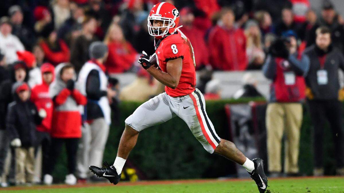 Georgia wide receiver Dominick Blaylock