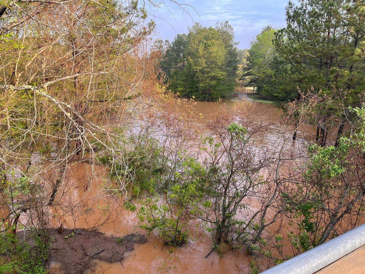Amerson River Park and the Ocmulgee Heritage Trail are closed due to flooding from the Ocmulgee River.