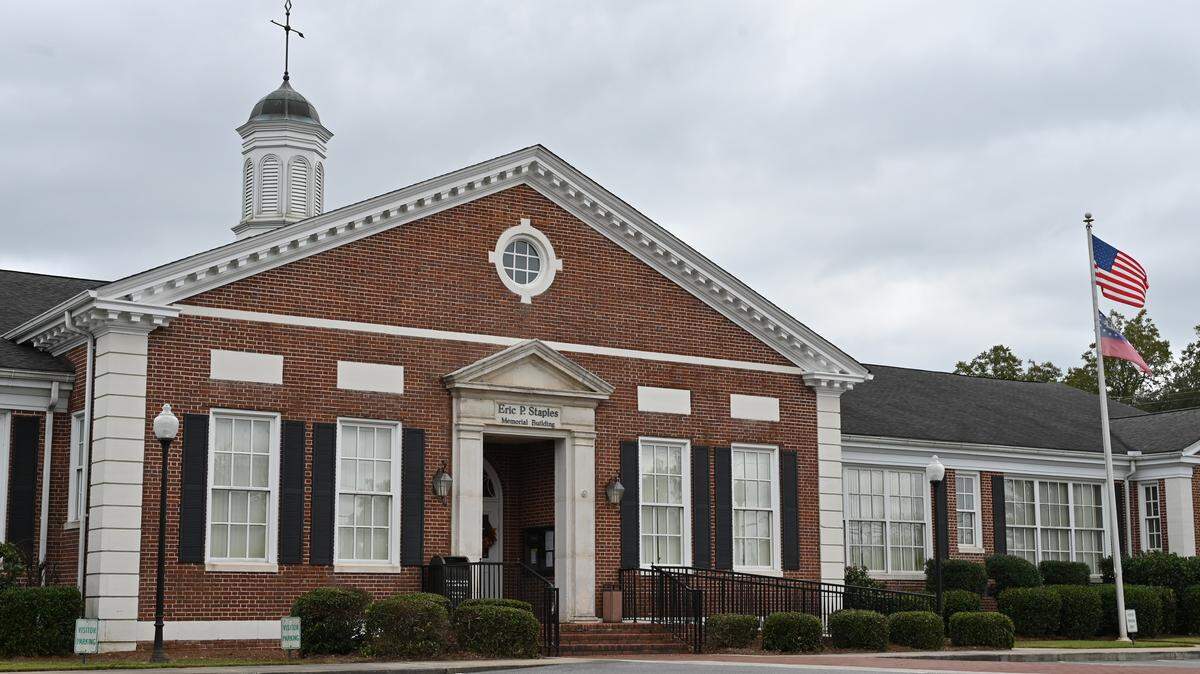 Houston County Board of Education sits off of Main Street on Monday, Sept. 29, 2025, in Perry, Georgia. 
