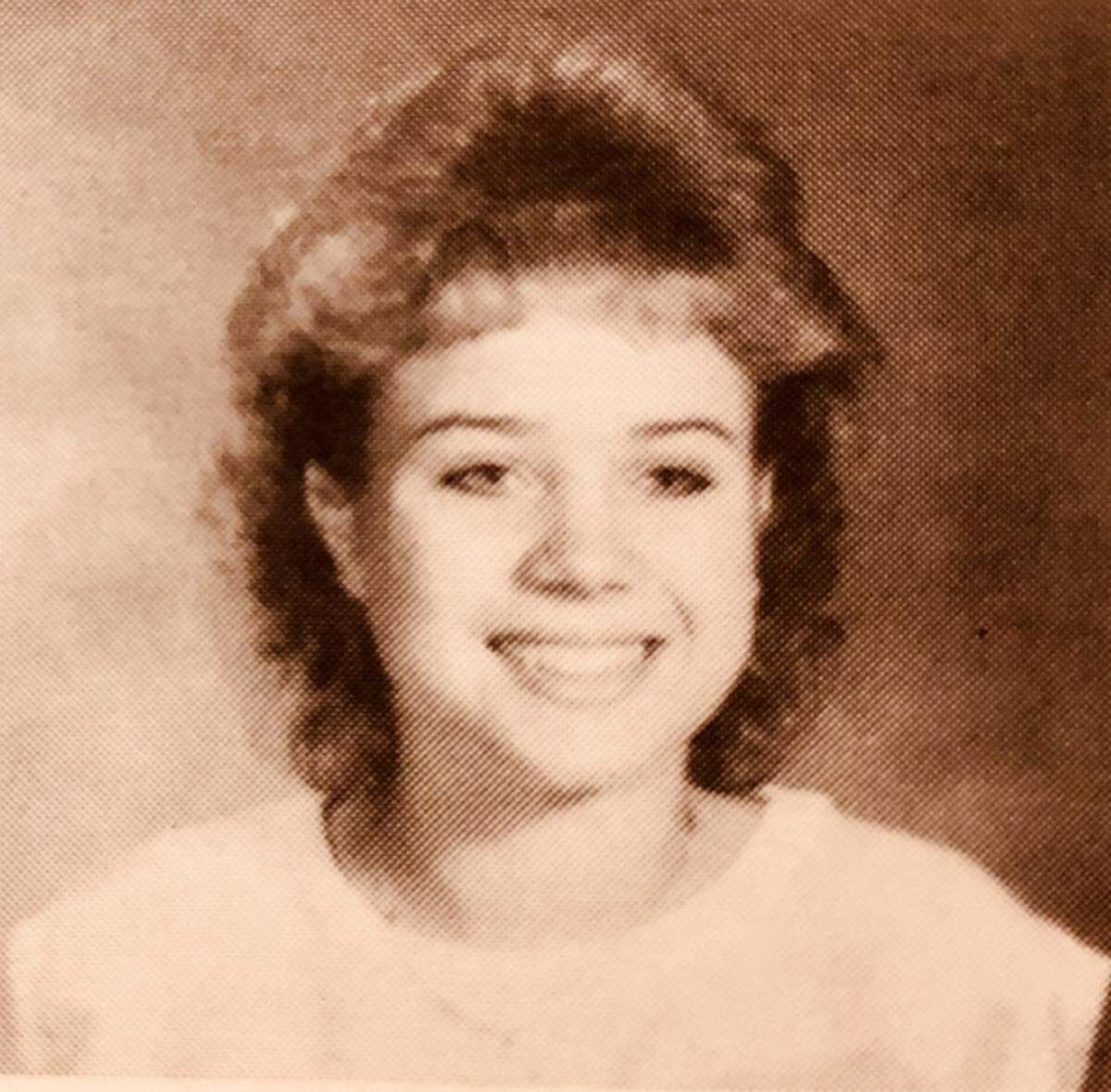 Melinda McSwain in a Southwest High School yearbook