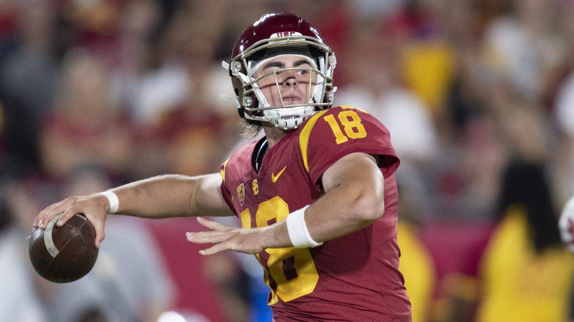 Southern California quarterback JT Daniels entered the transfer portal in April