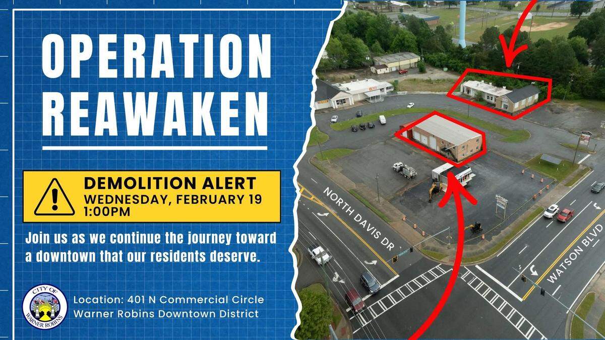 Warner Robins takes next step in “Operation Reawaken” to develop a downtown district.