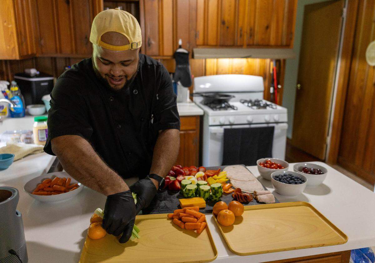Preparing a ‘kids-cuterie’ board is local chef, Tyler Taliaferro. Taliaferro recommends the ‘kids-cuterie’ board as a balanced, nutritous meal that kids can organize with their favorite ingredients.