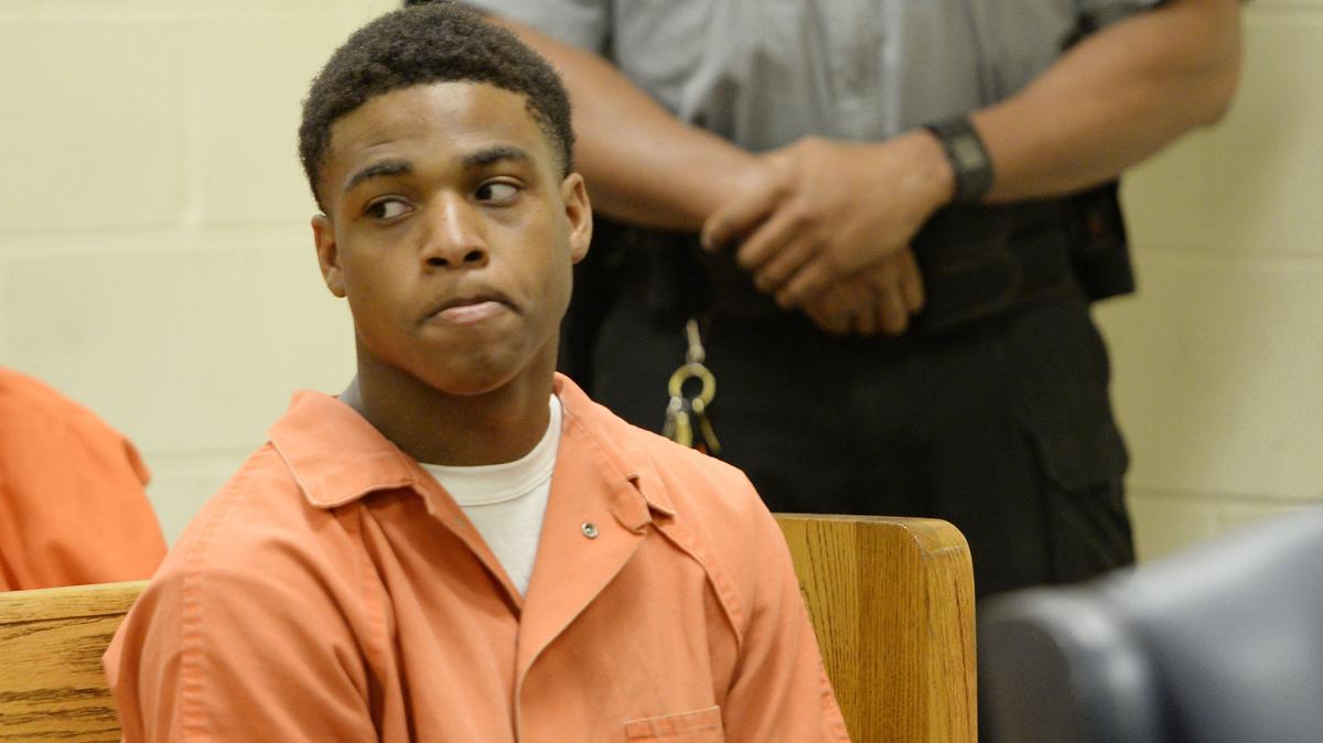 Jeremy Jerome Kendrick, 17, who has been charged with murder in connection with the shooting deaths of two store clerks in Macon, awaits his first appearance Aug. 31 in Bibb County Magistrate Court.