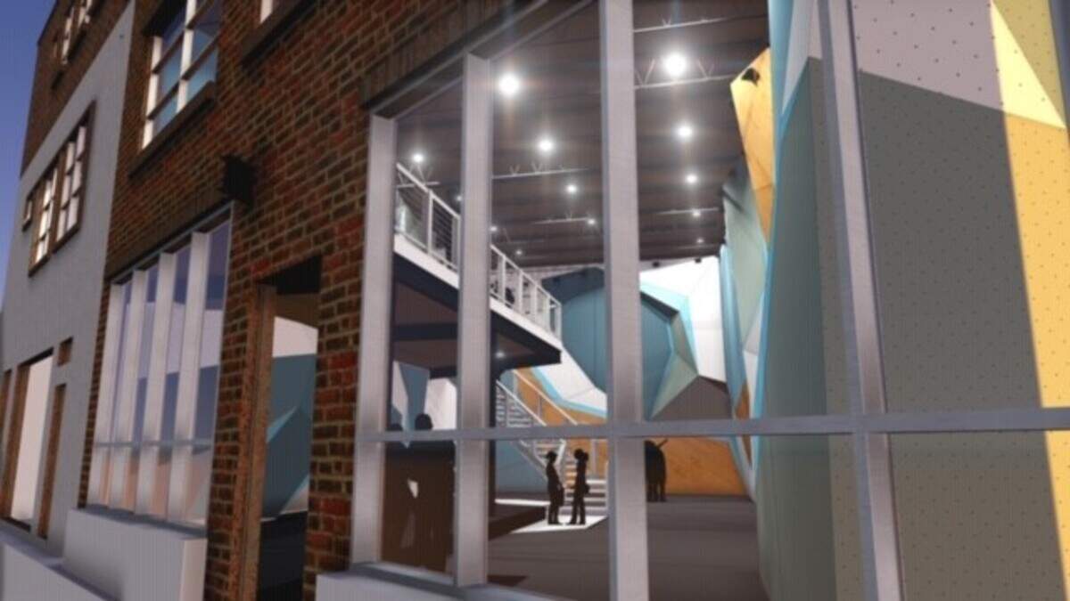 An artistic rendering of Macon Rocks Climbing Gym slated to open in early 2020 downtown Macon.