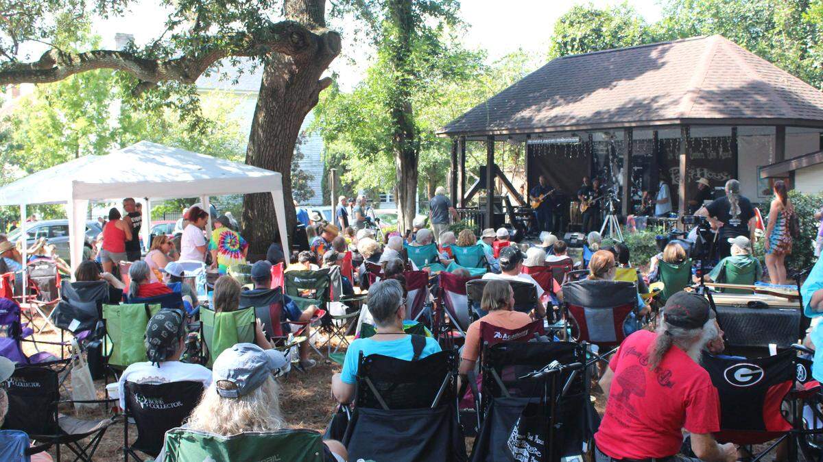 A backyard jam at the Allman Brothers Band Museum at The Big House on Vineville Avenue is a popular event open to all musical GABBA members during each year’s fan festival. This year’s is Saturday from noon to 4 p.m.