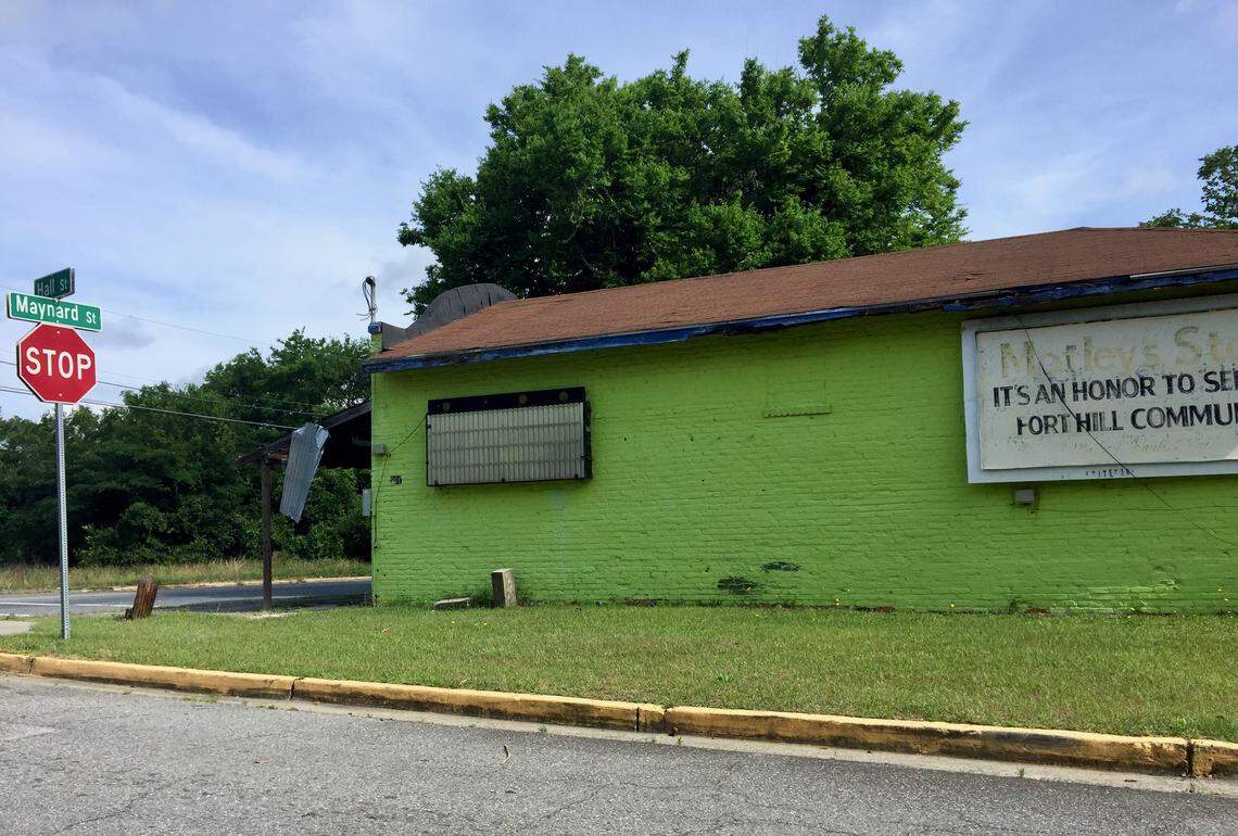 Many small businesses in east Macon have shuttered or moved away over the years. A storefront on the corner of Hall and Maynard streets in Fort Hill sat vacant on May 9, 2019.