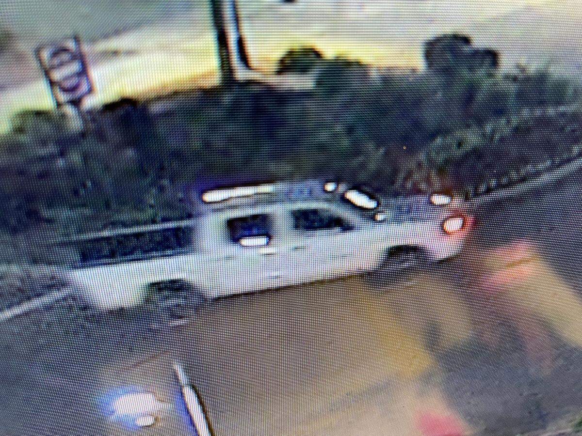 A surveillance image of the Toyota Tacoma that hit and killed a Macon woman the night of May 2 in the Belk’s parking lot. Police are searching for the driver after they left the scene of the wreck.