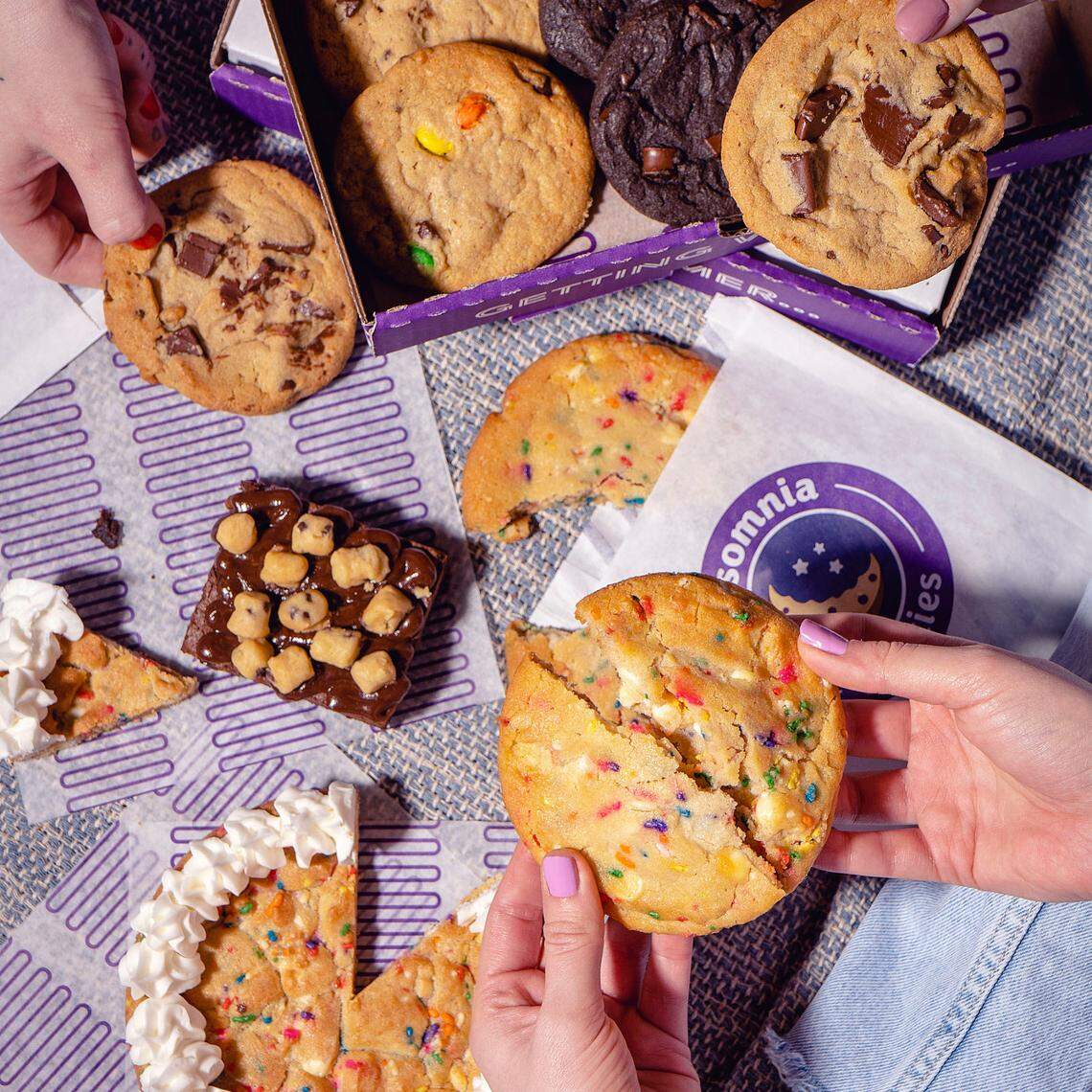 Insomnia Cookies has four stores in Charlotte.