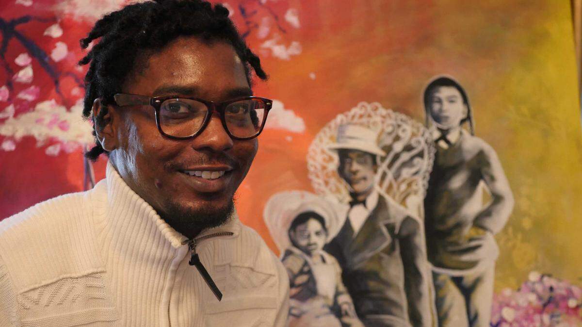 Daniel Montoute has found ongoing inspiration in the life and work of Macon’s Ruth Hartley Mosley, which is reflected in his art at an exhibit opening Saturday.