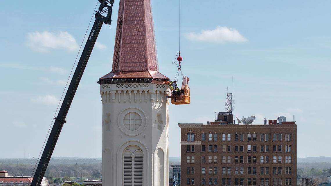 Restored steeple crowns First Presbyterian’s 200-year legacy in Macon
