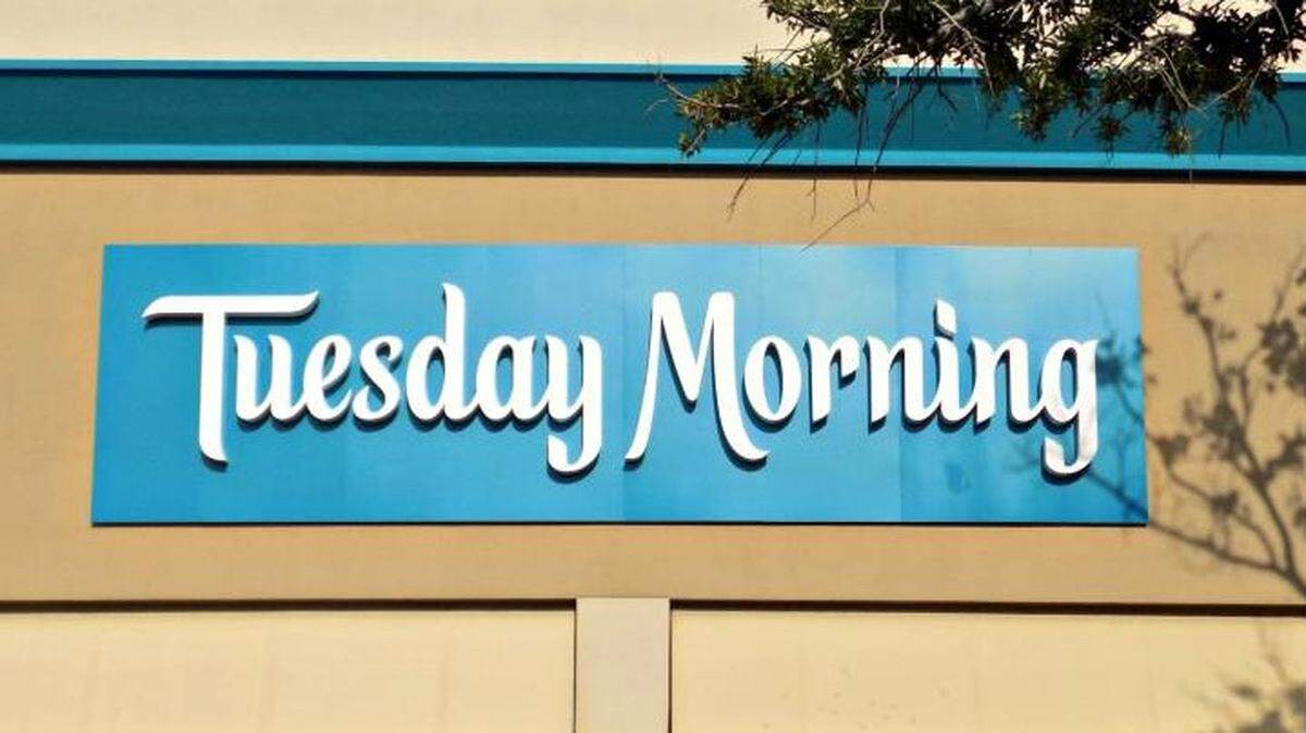 A Tuesday Morning store sign in Edgewater Village in Biloxi. The national chain announced that it’s closing more than half of its stores across the country.