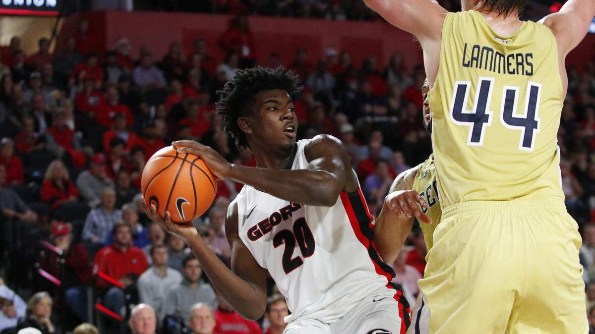 Georgia forward Rayshaun Hammonds.