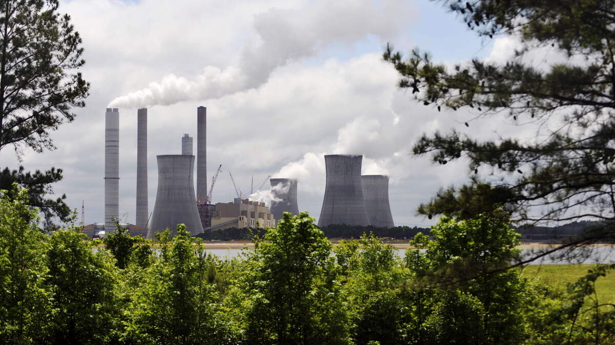 A view of Plant Scherer from Luther Smith Road. A public Q&A session is planned in Forsyth to discuss Georgia Power's application to modify its air quality permit.