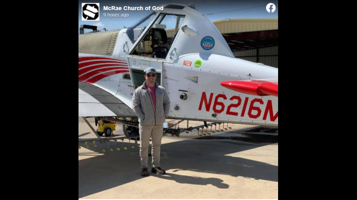 A Georgia pilot has died after crashing his plane twice in a year, officials said. McRae Church of God Screengrab