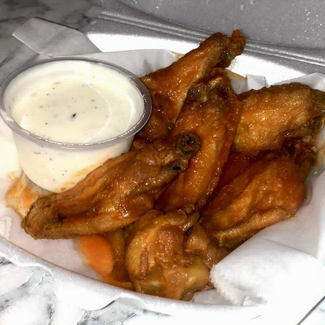 Wings from Wingtopia at 5966 Zebulon Road in Macon. This is a sister restaurant to Fried Green Tomatoes restaurants in Middle Georgia.