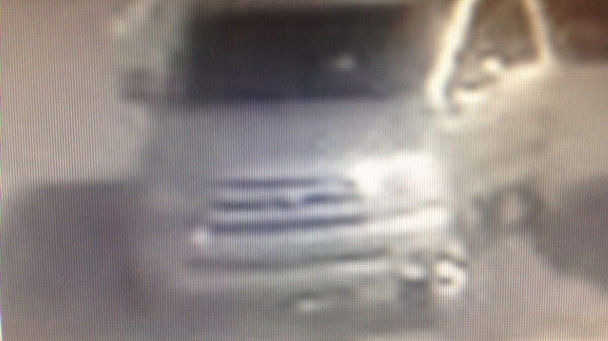 The suspect's vehicle.