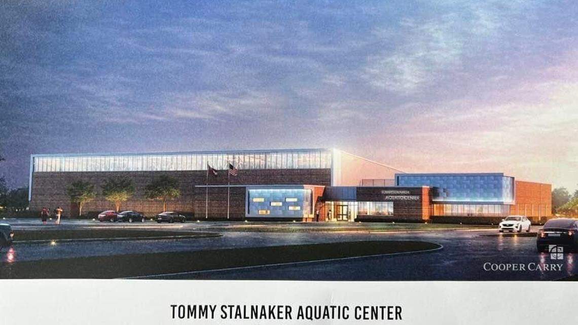Rendering of the Tommy Stalnaker Aquatic Center expected to open fall 2023.
