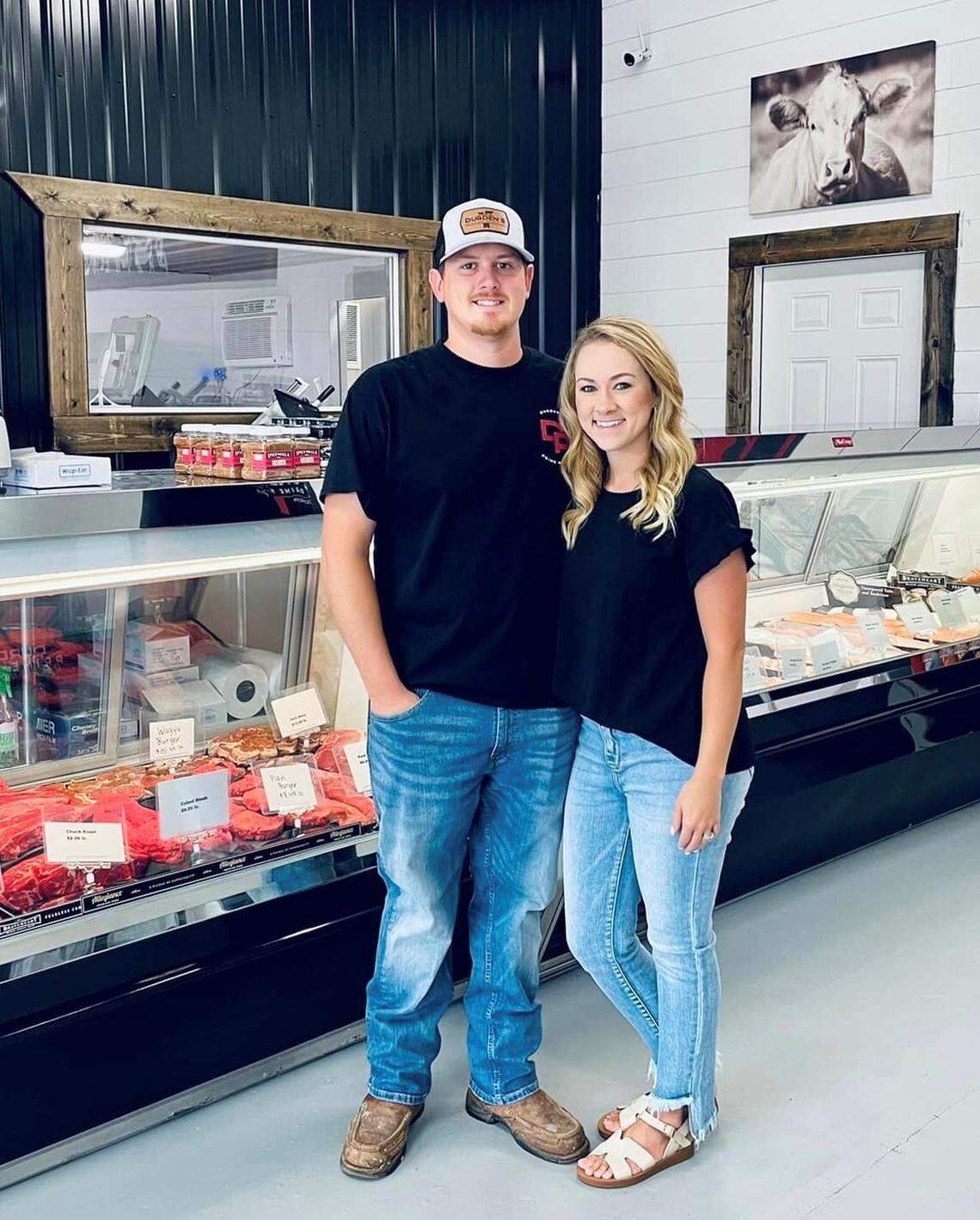 Cody and Kallie Durden own Durden’s Prime Meats in downtown Perry.