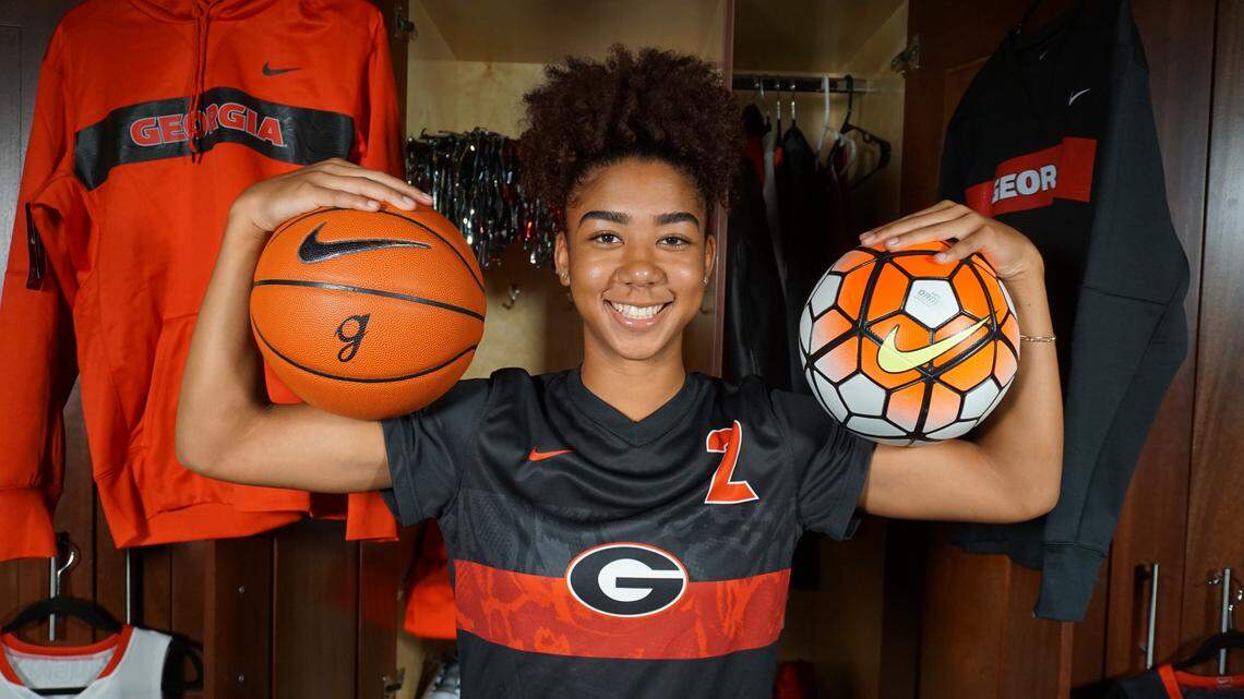 From the pitch to the court: How a 5-star recruit is balancing two sports at UGA
