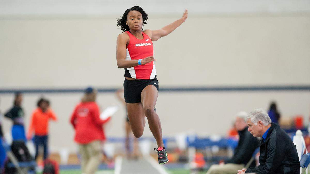 Georgia long and triple jumper Keturah Orji.