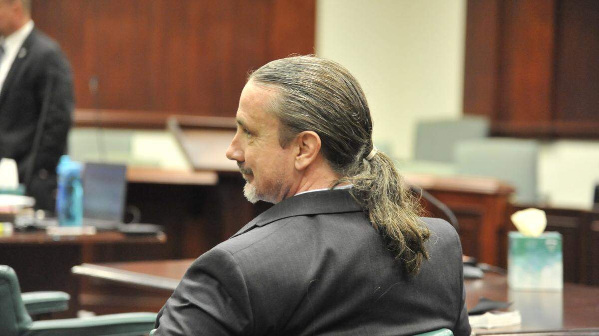 Marcus Lillard in court Tuesday morning before the start of his murder trial.