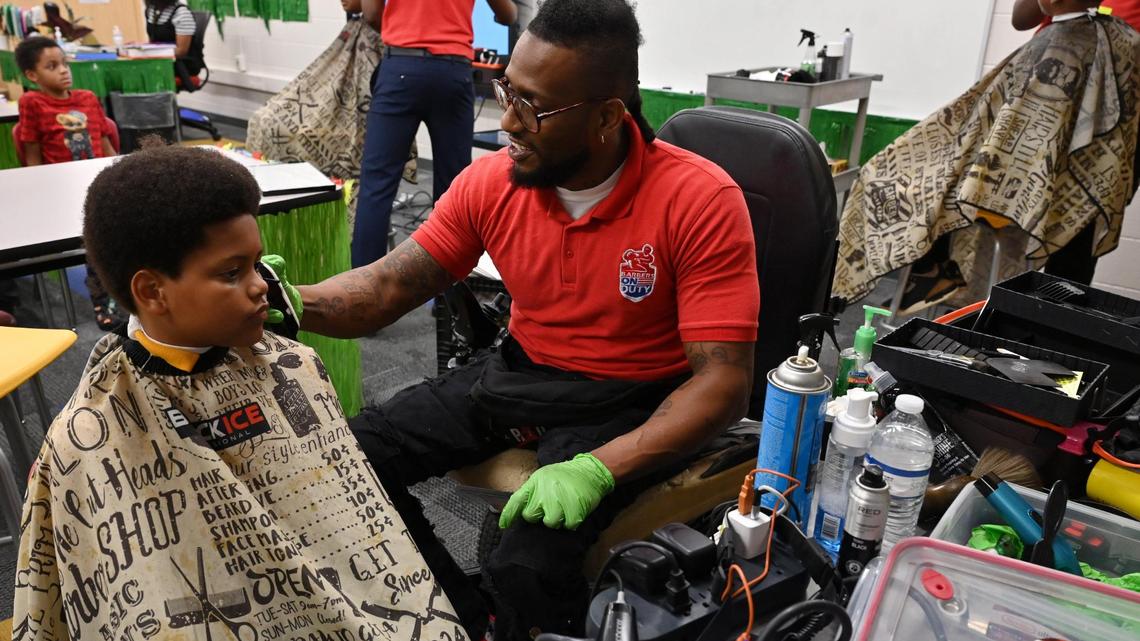 From the classroom to the barber shop: Macon students get more than haircuts