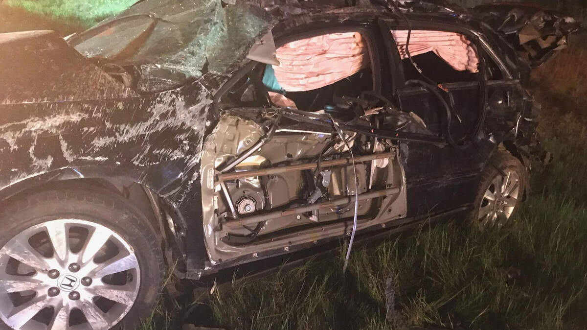 A woman died when she lost control of this vehicle on Old Hawkinsville Road early Sunday and was ejected.