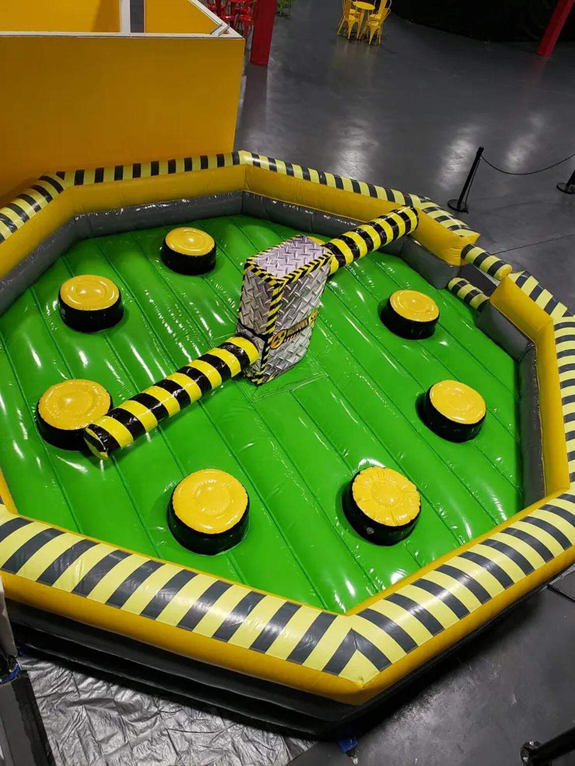 A more than 40,000-square-foot, three-story Xtreme Air Mega Park is going up at 705 Osigian Blvd. on 5.81 acres next to a Warner Robins fire station. The trampoline park is expected to have attractions like this.