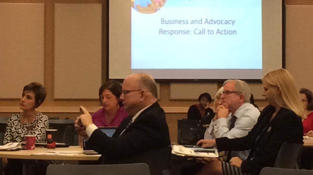 Stakeholders in child care and early child education attended Wednesday's public policy forum at Middle Georgia State University.