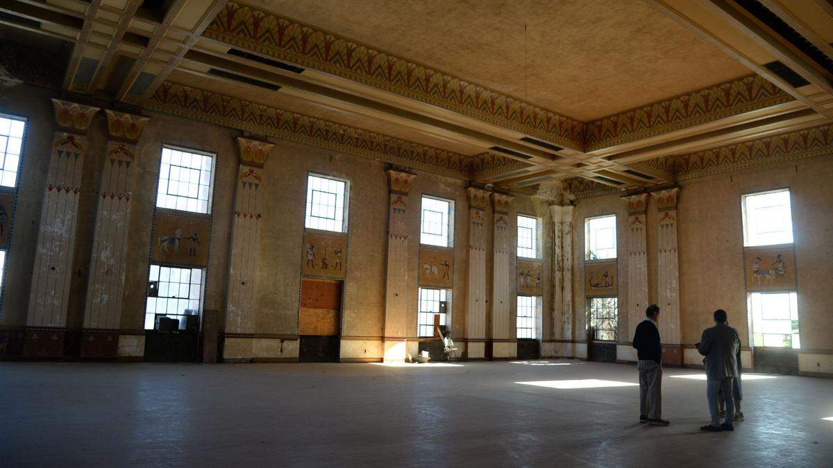 David and Barry Branch, brothers and founding partners of Artisan Interests, an Atlanta-based land investment and land development firm, discuss a development of an esports center in the former Shrine Temple in downtown Macon.