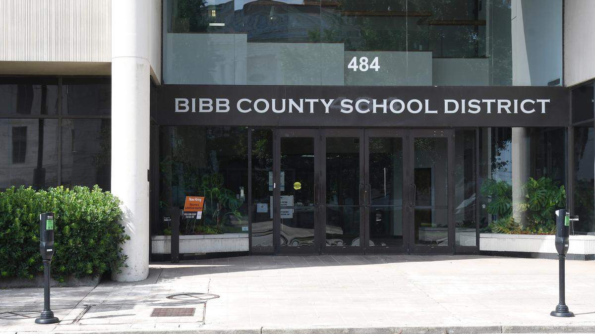 The Bibb County School District office sits off of Mulberry Street on Wednesday, July 24, 2024, in downtown Macon, Georgia. 