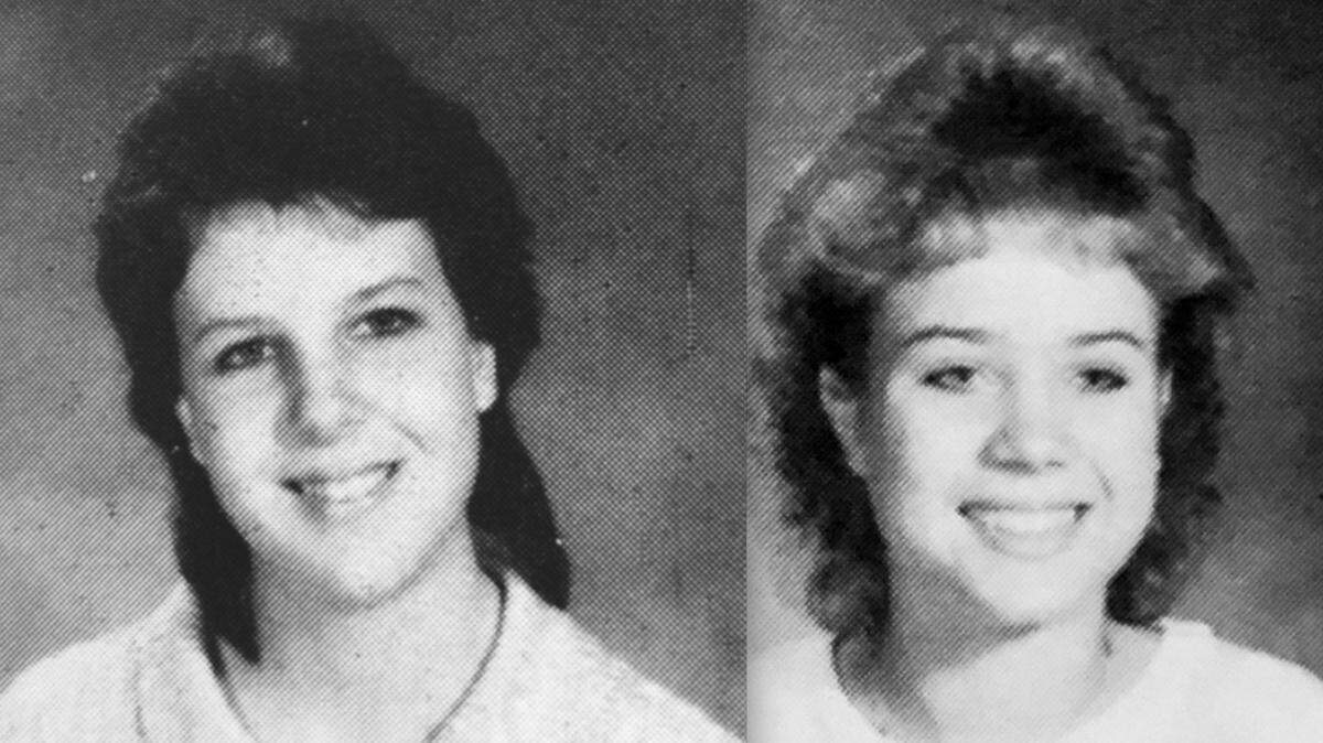 Sabrina Long, left, and Melinda Pogue McSwain pictured in the 1988 Southwest High School yearbook.