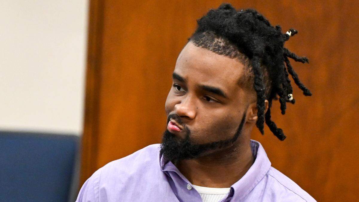Sellers Cardell Bell Jr. in court on Thursday, July 28, 2022, at his murder trial in the May 2018 shooting death of Larry Antonio “Tony” Harden.