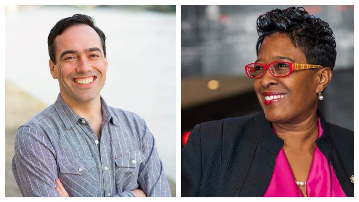 Peter Hubbard (left) and Keisha Waites (right) are competing to get the Democratic nomination for District 3 of the Georgia Public Service Commission.
