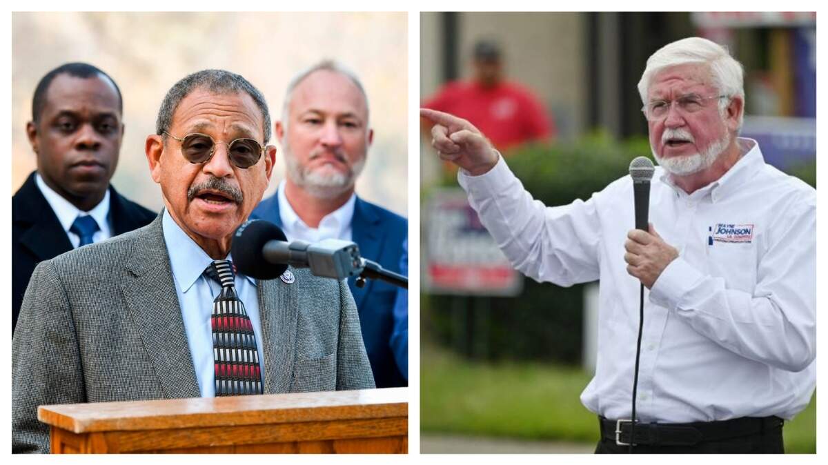 Democratic Rep. Sanford Bishop (left) and Republican challenger Wayne Johnson (right) are competing for U.S. House District 2 in Georgia.