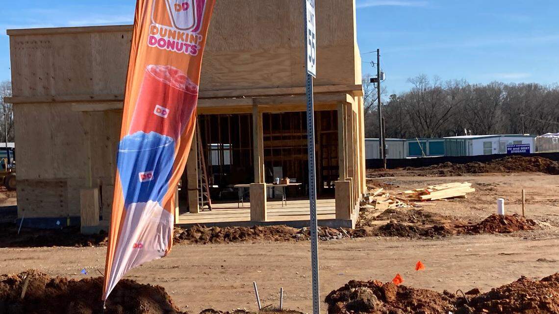 A Dunkin’ is under construction at Ga. 49 and Cane River Drive. The coffee and doughnut shop is expected to open in early spring.