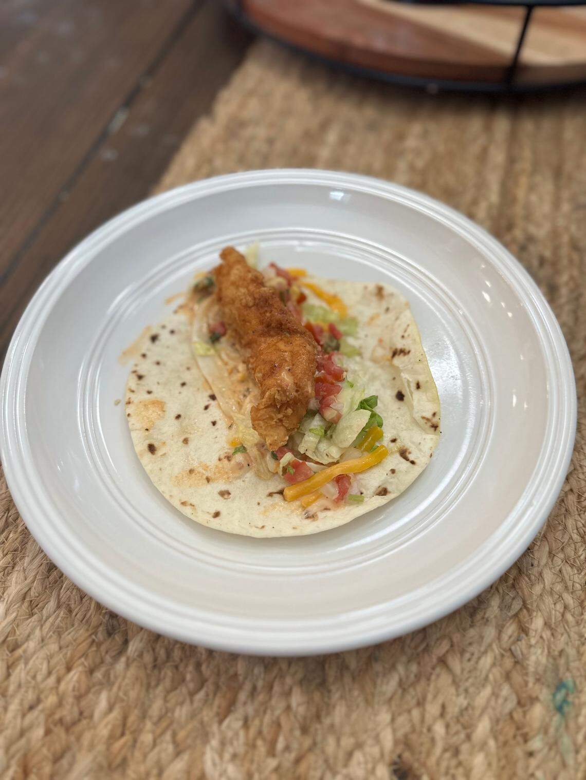 Chipotle Ranch taco from Zaxby’s had a warm fried chicken center and plenty of spice