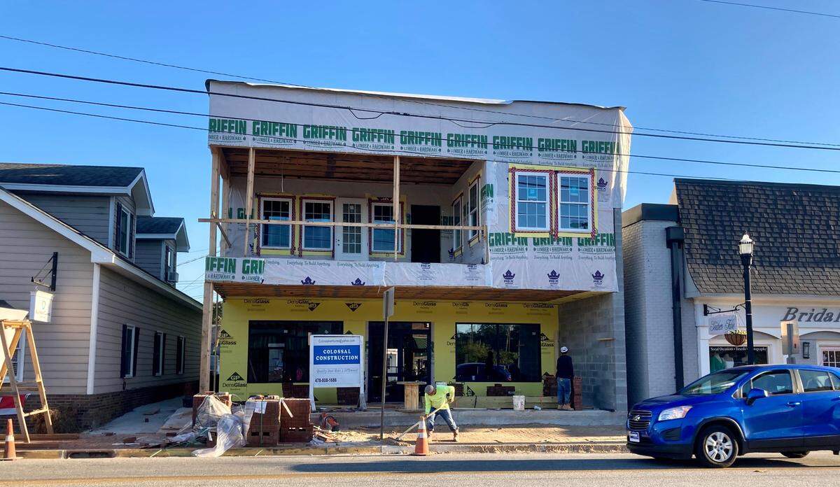 The Commodore Building is under construction at 904 Commerce St., with the two-story building expected to be completed in the first quarter of 2022. It’s expected to house a first-floor restaurant and three short-term loft apartments.