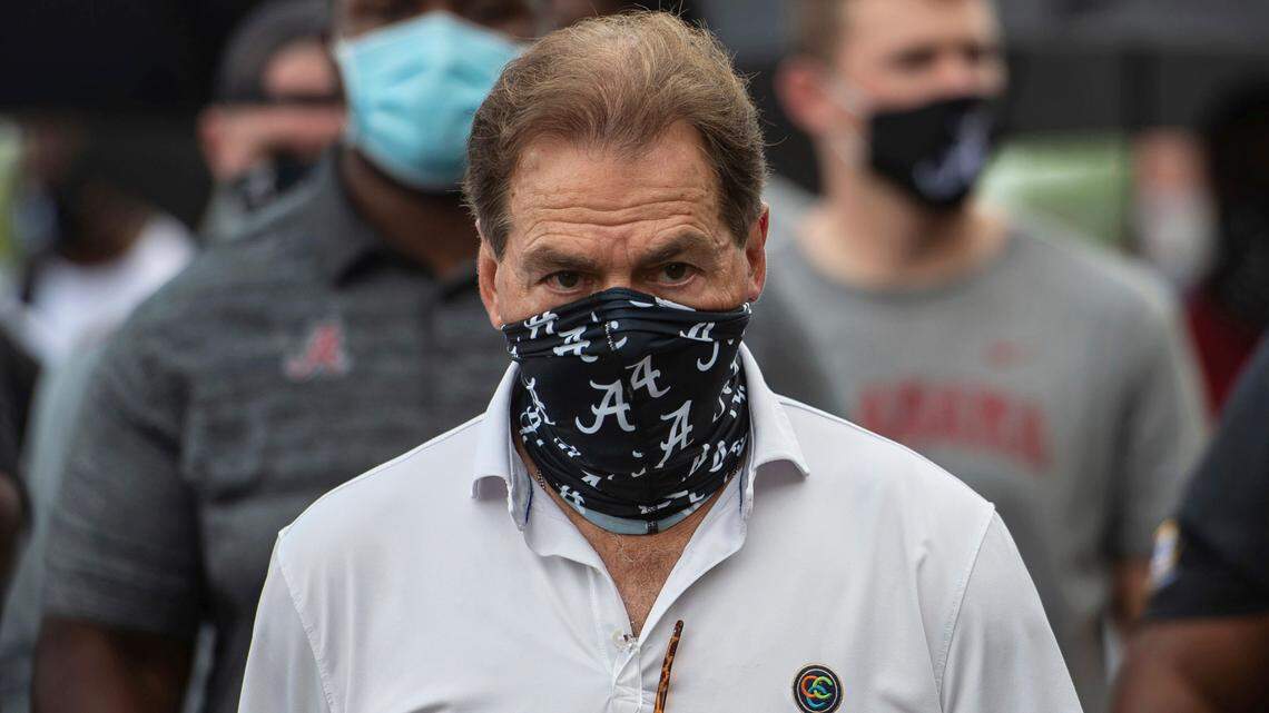 Days after COVID diagnosis, Saban coach Alabama cleared to coach vs. Georgia