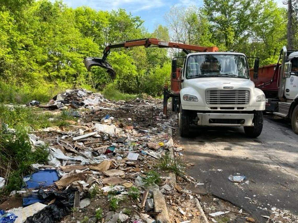 The city assists in clean up efforts started by Macon resident Garrett Thomson.
