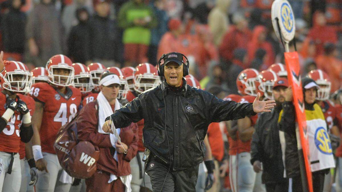 Georgia head coach Mark Richt’s Bulldogs are 4-1 after last week’s loss to Alabama.